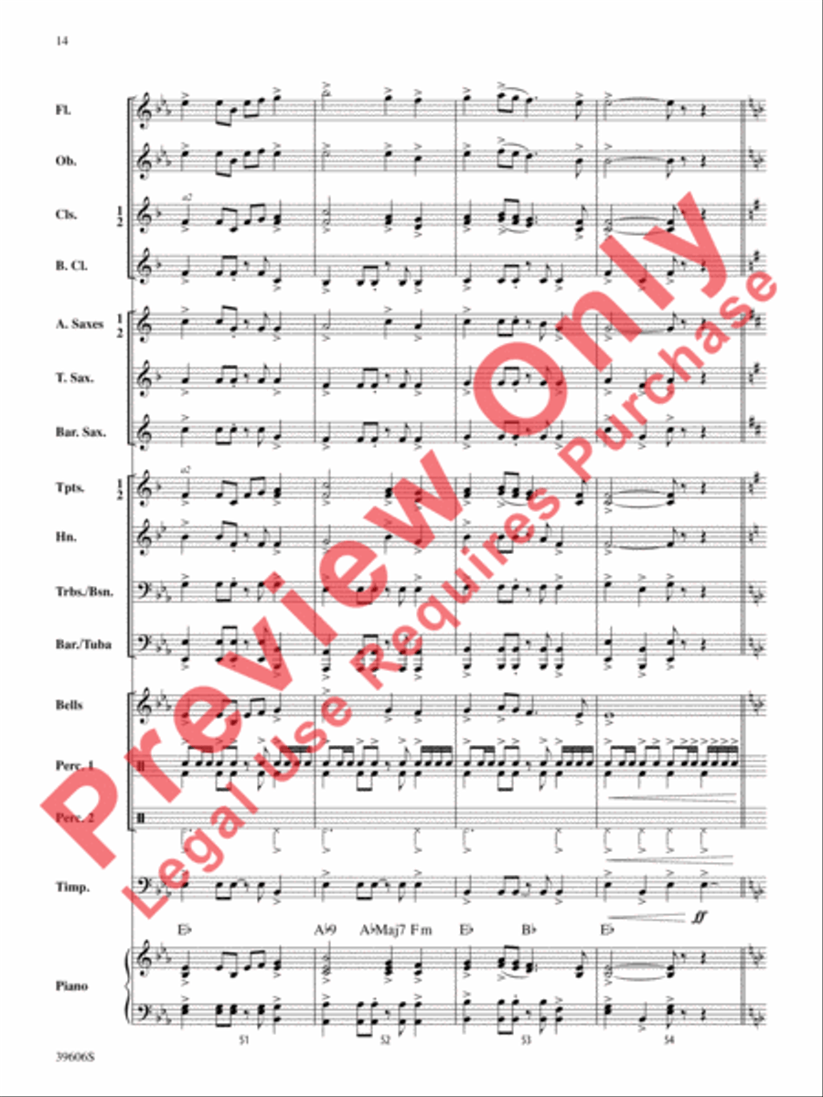 Call to the Heroes Concert Band scores gallery preview page 15