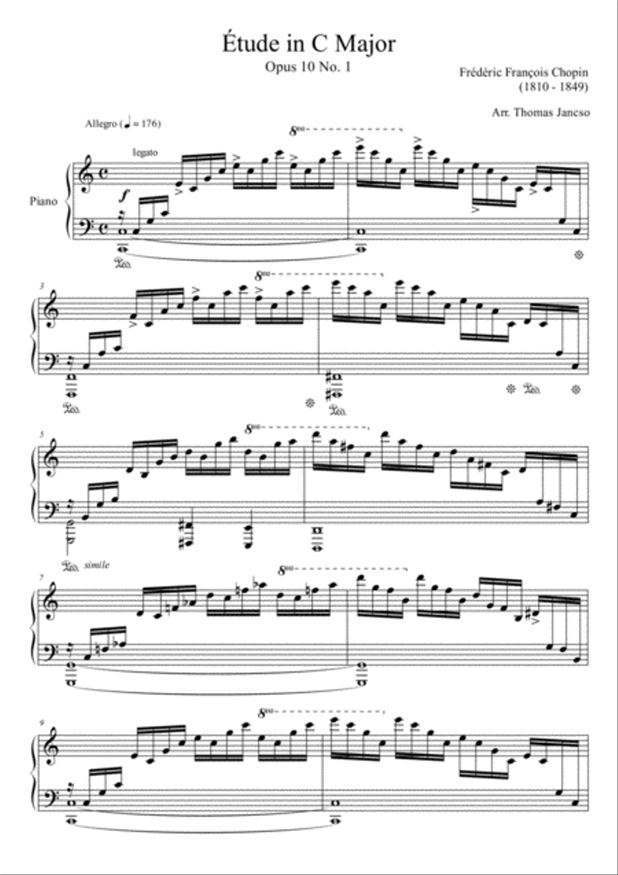 Etude Op.10 No.1 Piano Method scores gallery preview page 1