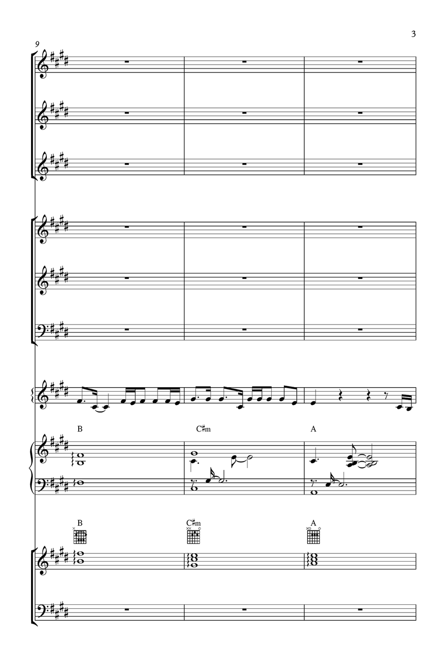 How Far I'll Go Concert Band scores gallery preview page 3
