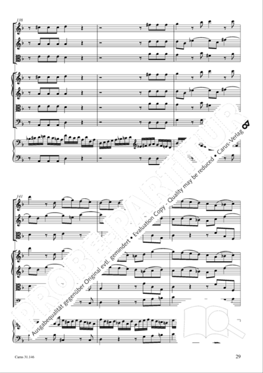 Through bitter tribulation we enter into God's kingdom (Wir mussen durch viel Trubsal in das Reich Gottes eingehen) 4-Part scores gallery preview page 30