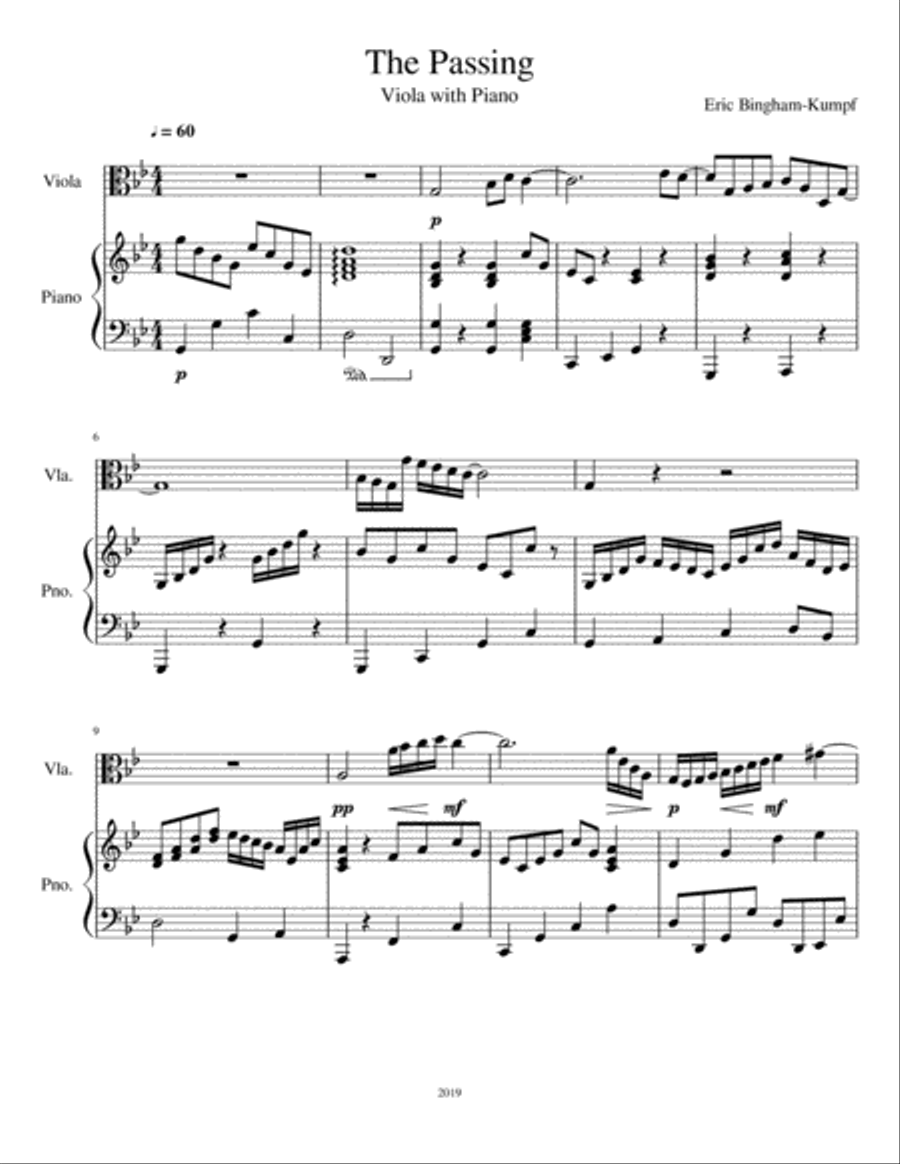 The Passing The Passing Viola scores gallery preview page 1