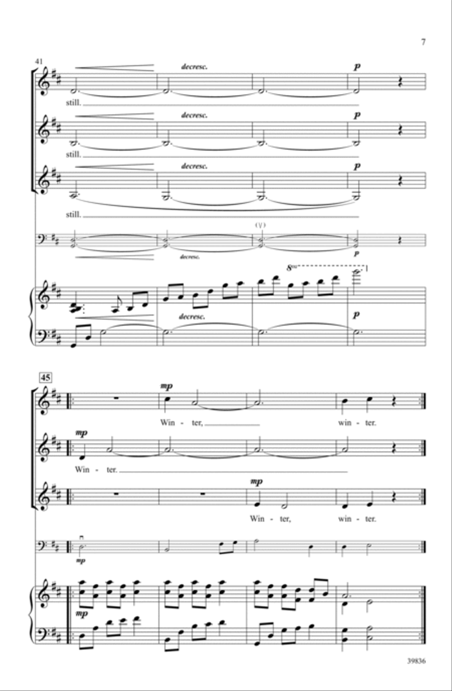 Under Winter Moon Under Winter Moon Choir scores gallery preview page 6
