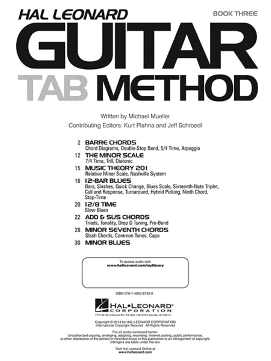 Hal Leonard Guitar Tab Method – Book 3 image number null