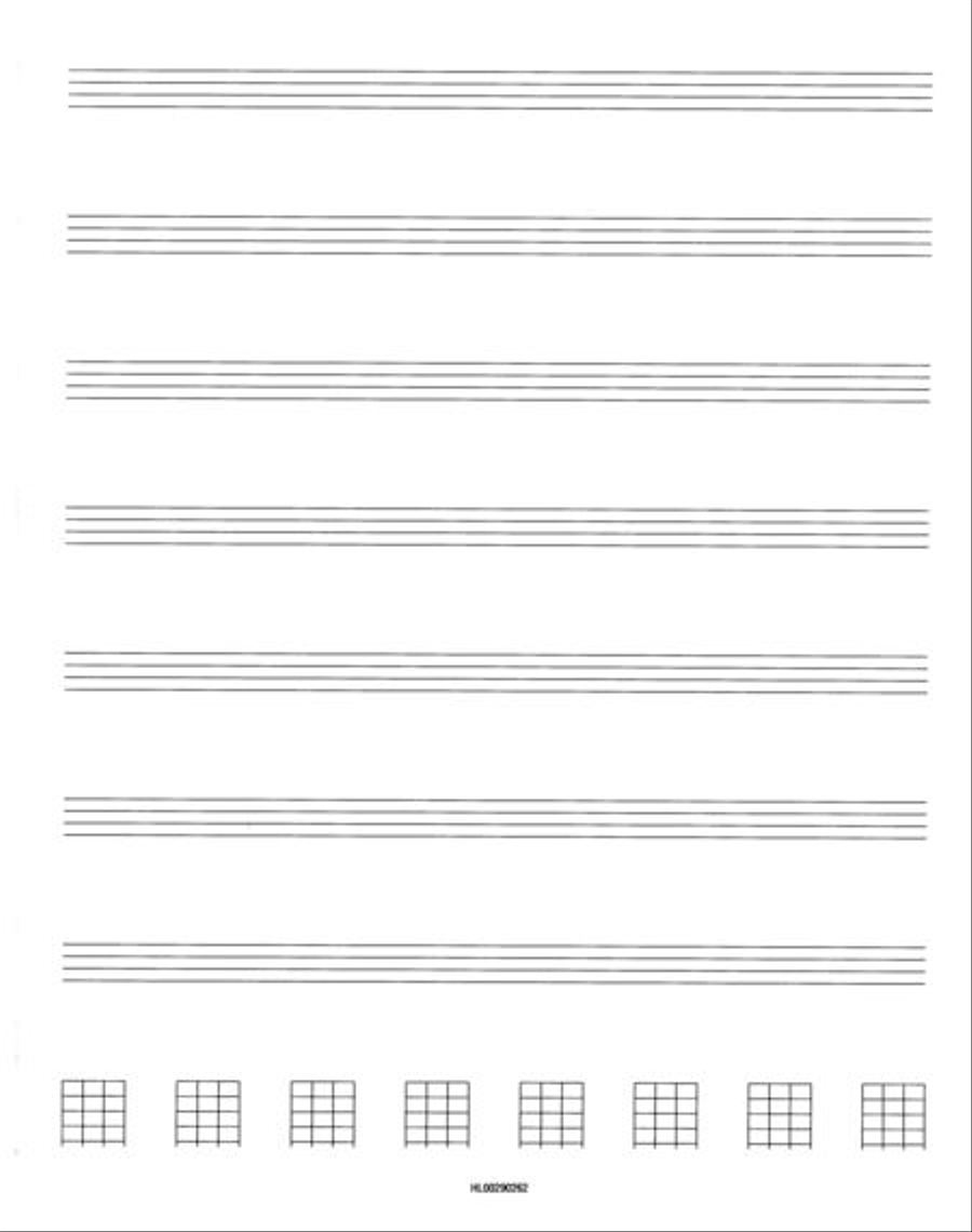 Bass Guitar Tablature Manuscript Paper (Purple Cover) Bass Guitar Tablature scores gallery preview page 2