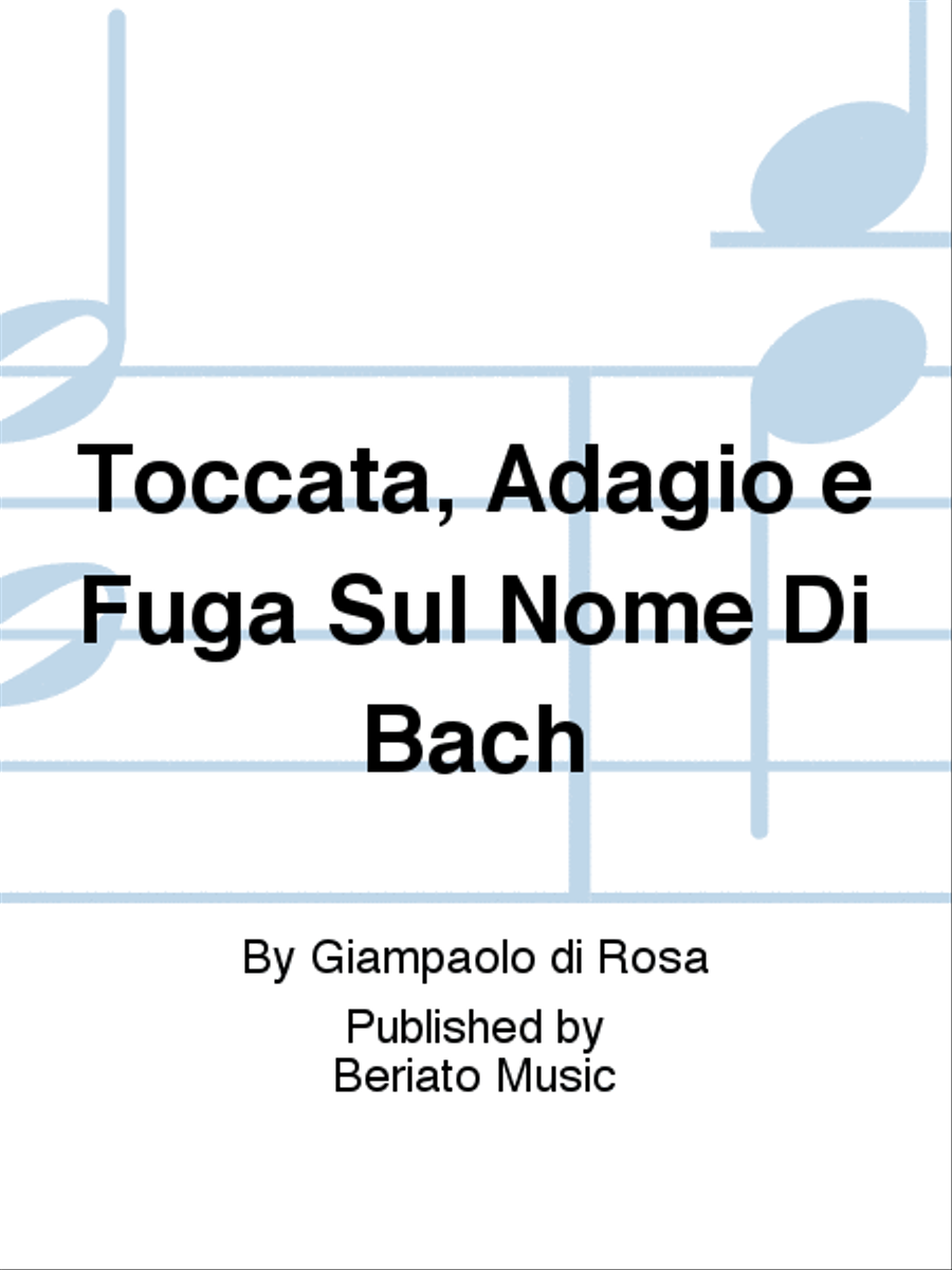 Toccata, Adagio e Fuga Sul Nome Di Bach Organ scores gallery preview page 1