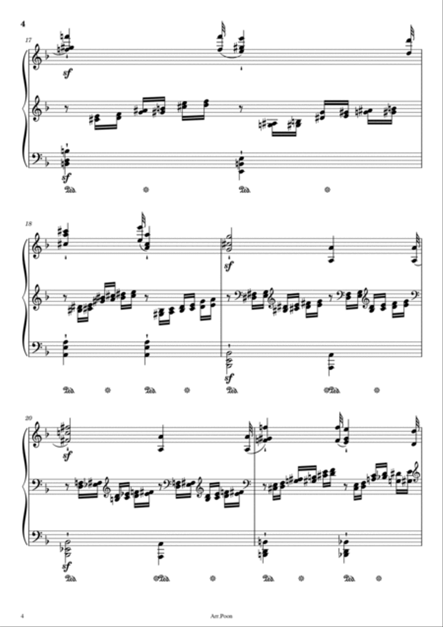 Liszt- Mazeppa S. 139 Transcendental Étude No.4 - Original With Fingered For Piano Solo Piano Solo scores gallery preview page 4