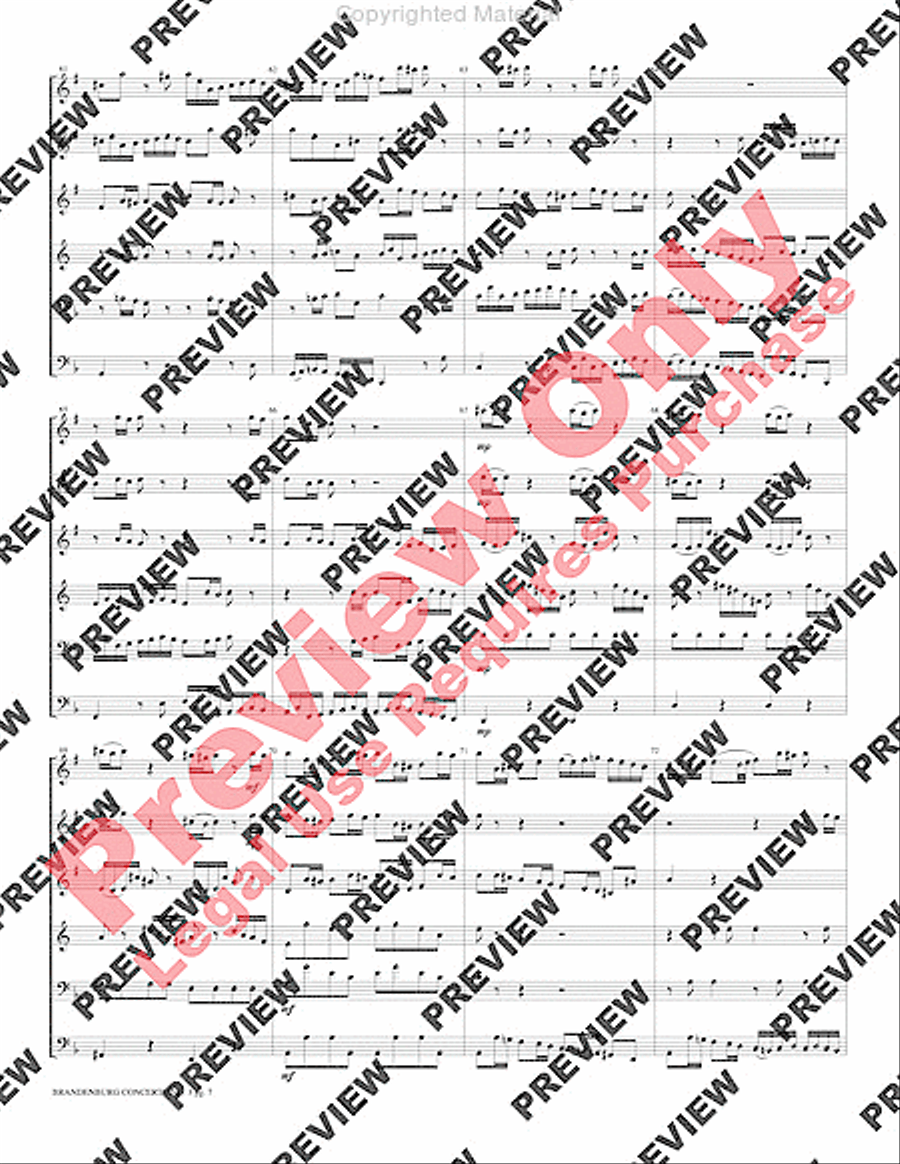Brandenburg Concerto #3 Brandenburg Concerto #3 Brass Quintet scores gallery preview page 8