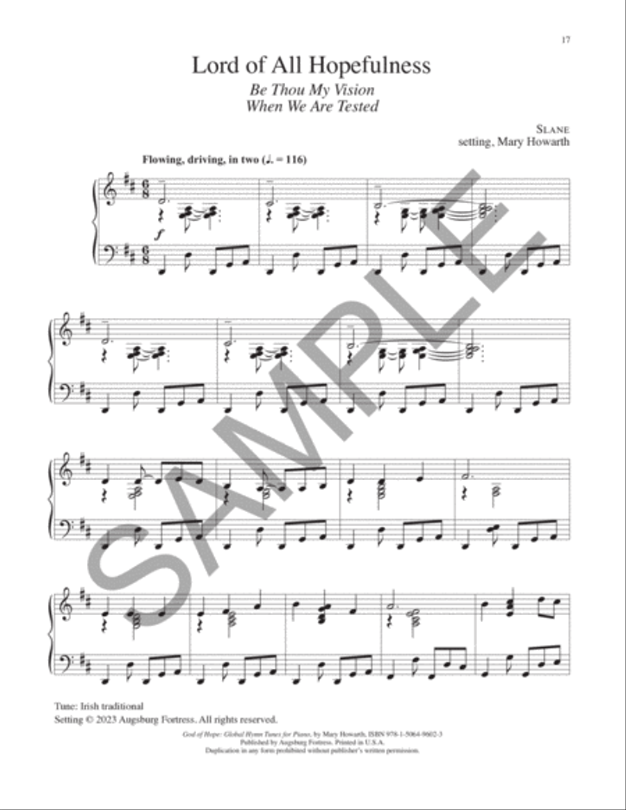 God of Hope: Global Hymn Tunes for Piano Piano Solo scores gallery preview page 7