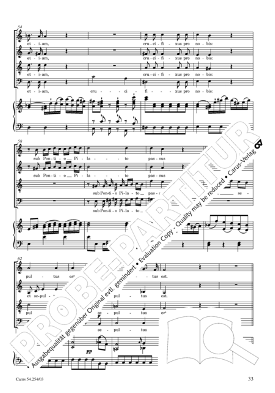Missa Sancti Hieronymi 4-Part scores gallery preview page 34