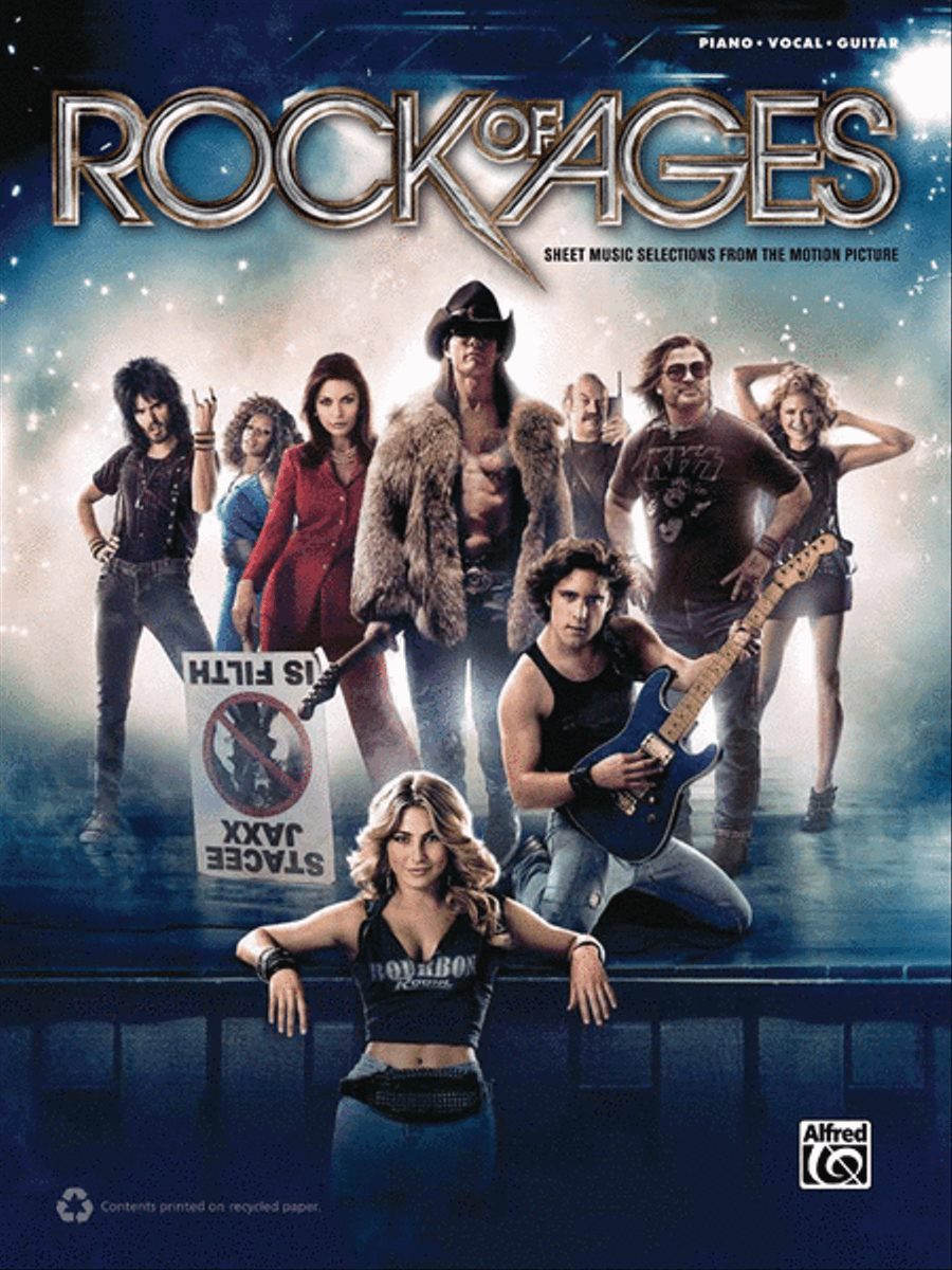 Rock of Ages -- Movie Selections Piano, Vocal, Guitar scores gallery preview page 1