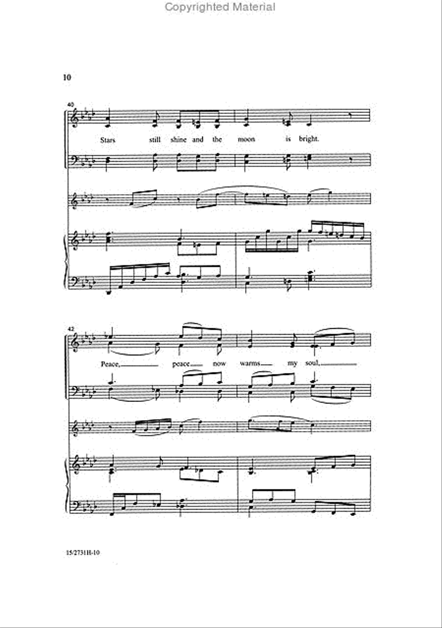 All on a Cold Winter's Night 4-Part scores gallery preview page 3