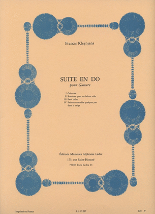 Book cover for Suite In C (guitar Solo)