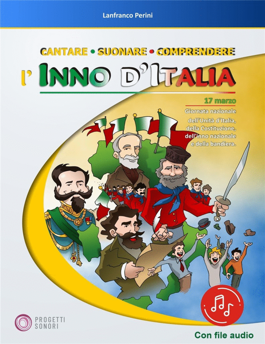 Cantare, Suonare, Comprendere l'Inno D'Italia Flute scores gallery preview page 1