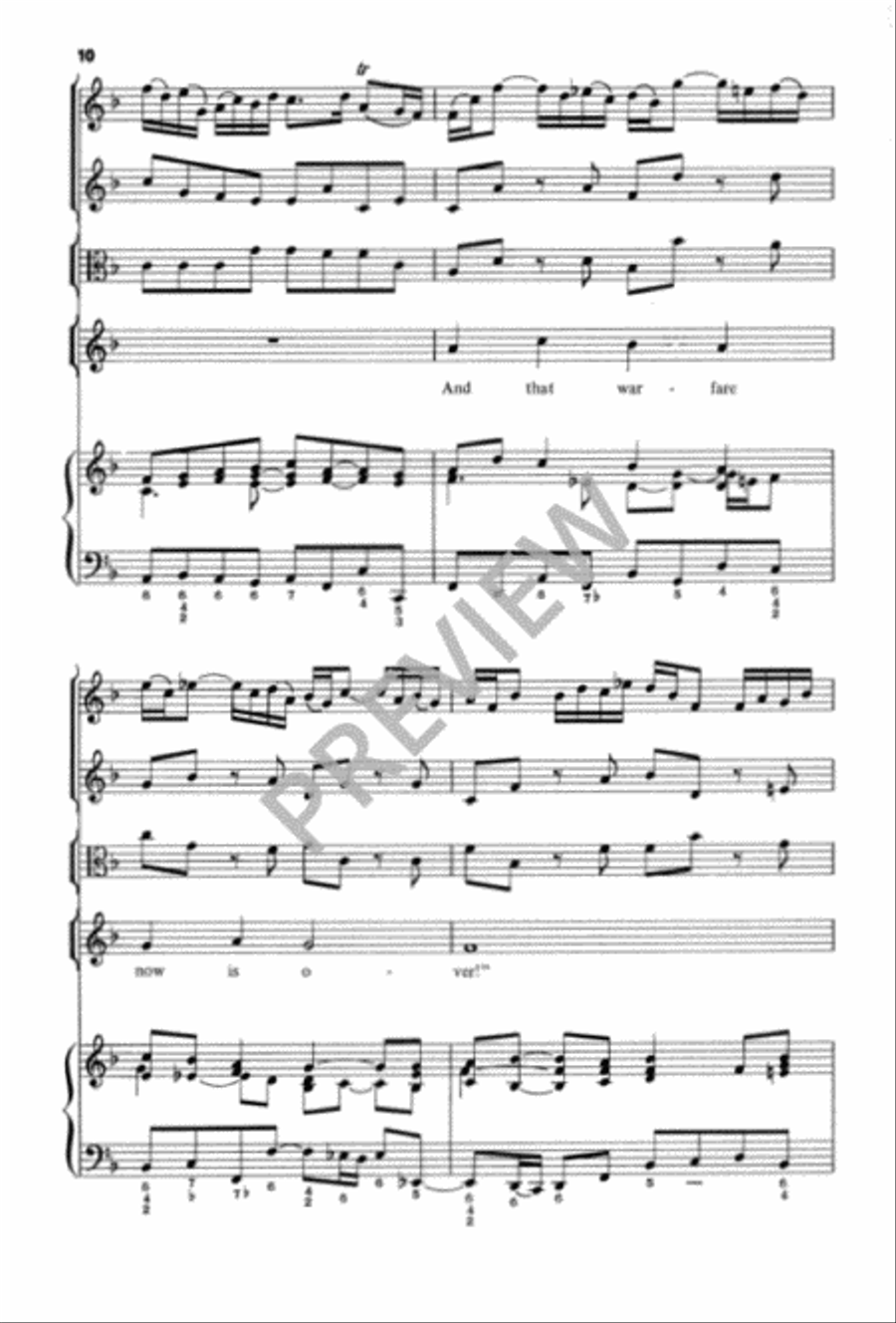 Comfort, Comfort, O My People 4-Part scores gallery preview page 11