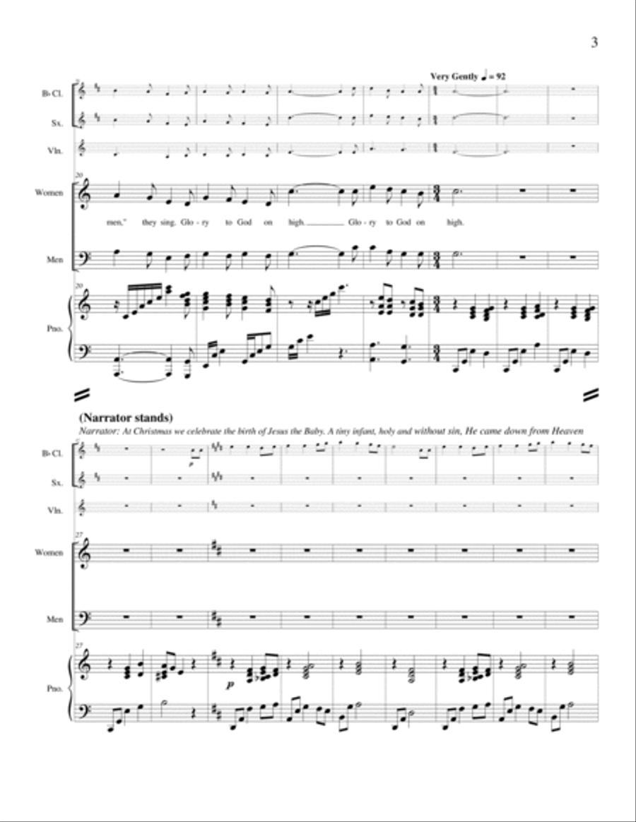 The Names of Christ At Christmas 3-Part scores gallery preview page 5