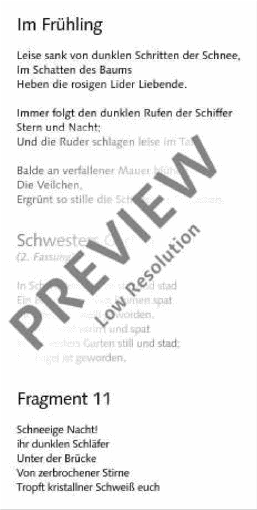 Trakl-Lieder I Trakl-Lieder I Tenor Voice scores gallery preview page 4