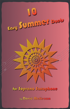 Book cover for 10 Easy Summer Duets for Soprano Saxophone