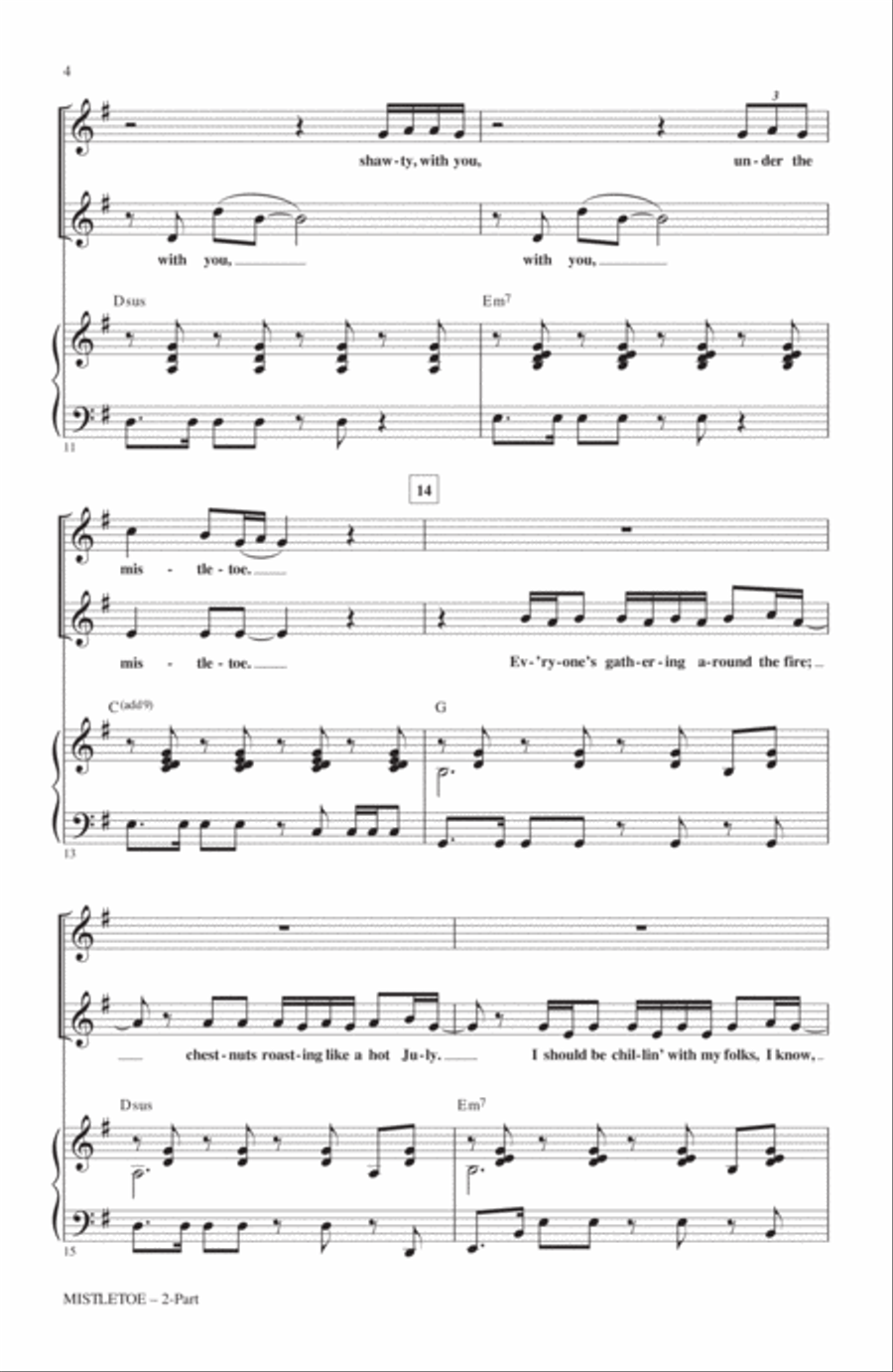 Mistletoe 2-Part scores gallery preview page 3