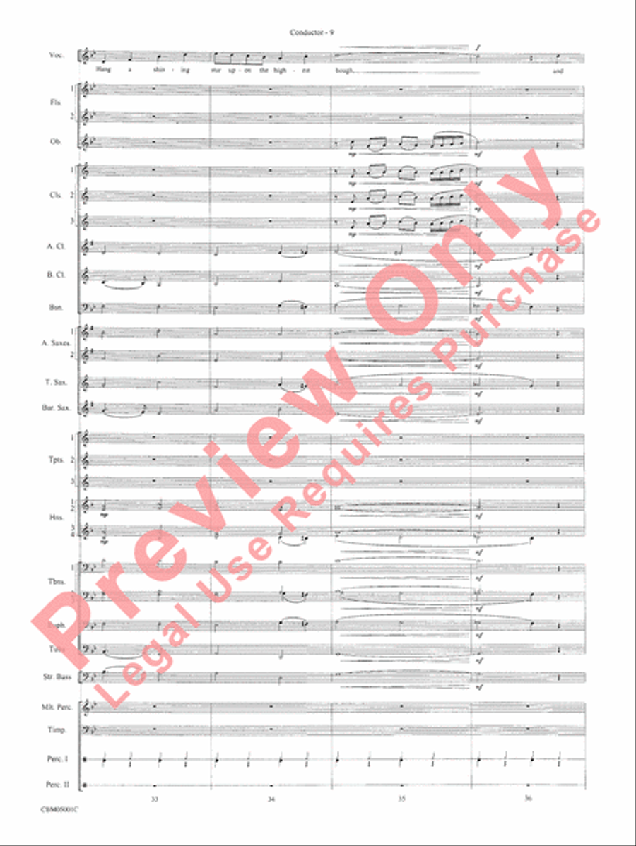 Have Yourself a Merry Little Christmas Concert Band scores gallery preview page 11