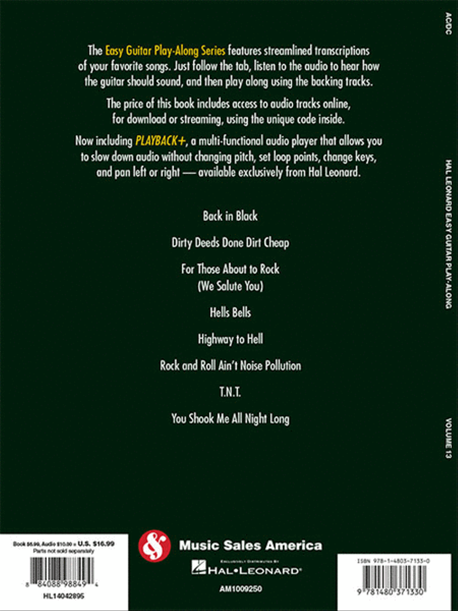 AC/DC AC/DC Easy Guitar scores gallery preview page 6