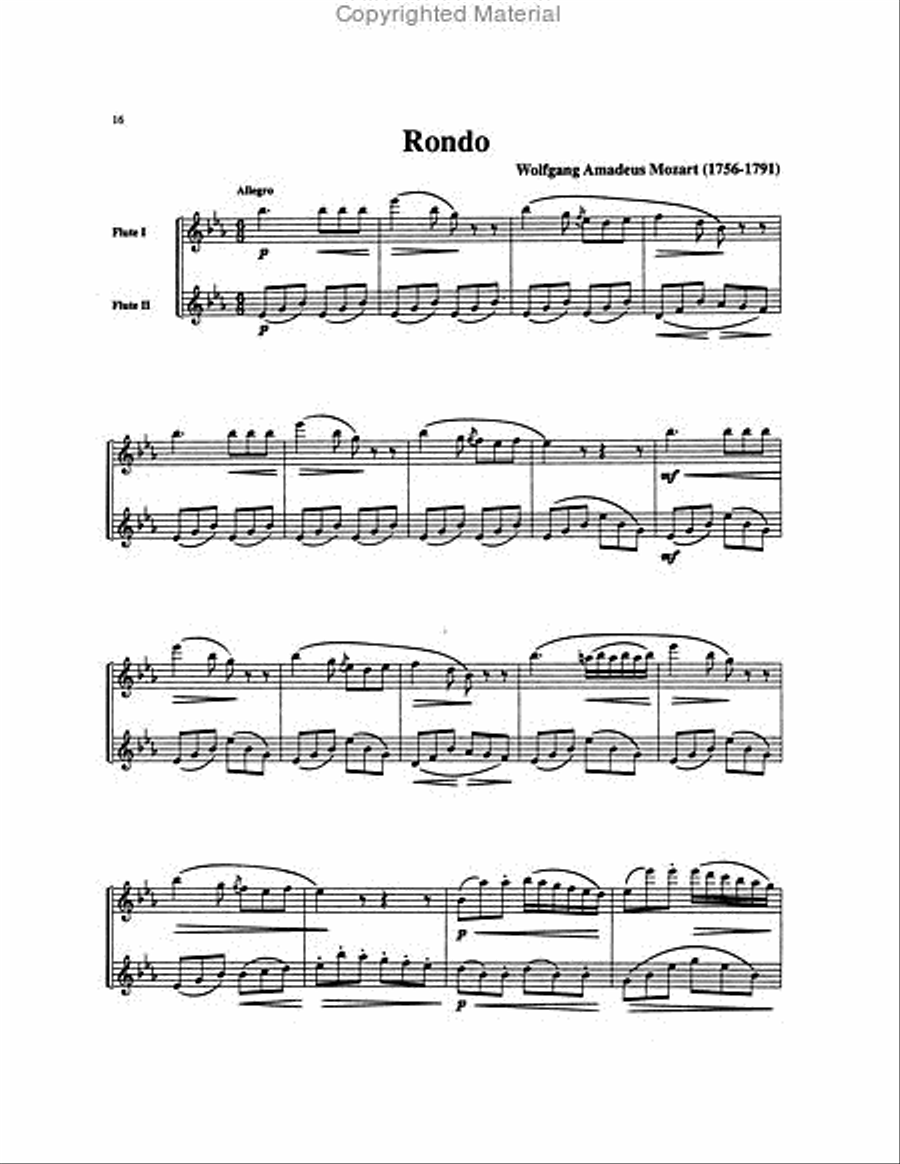 Belwin Master Duets (Flute), Volume 2 Flute Duet scores gallery preview page 4