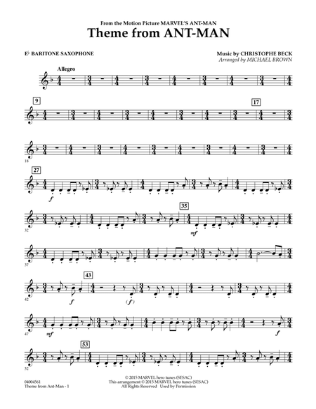 Theme from Ant-Man - Eb Baritone Saxophone