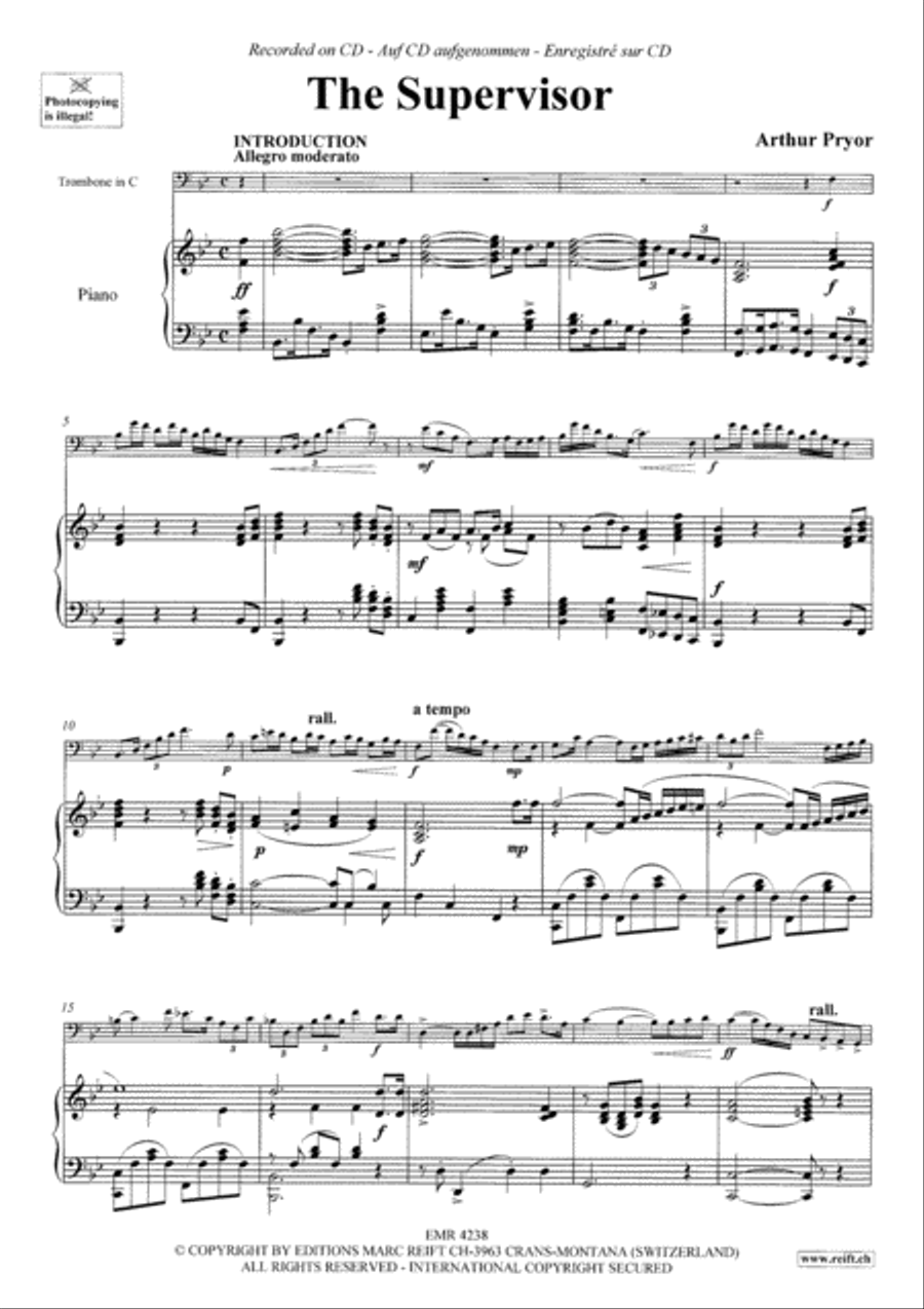 The Supervisor Piano Accompaniment scores gallery preview page 4