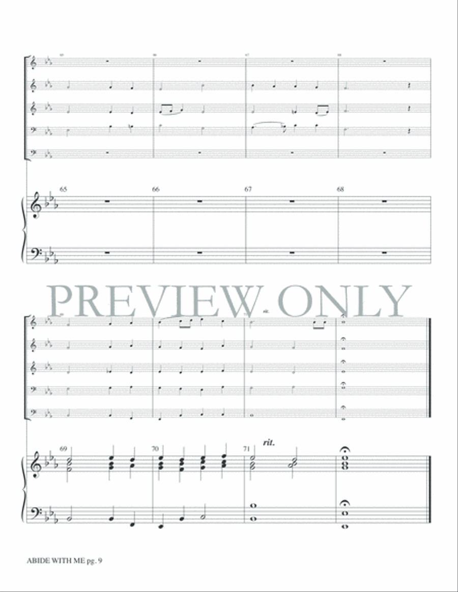 Abide with Me Abide with Me Brass Ensemble scores gallery preview page 11