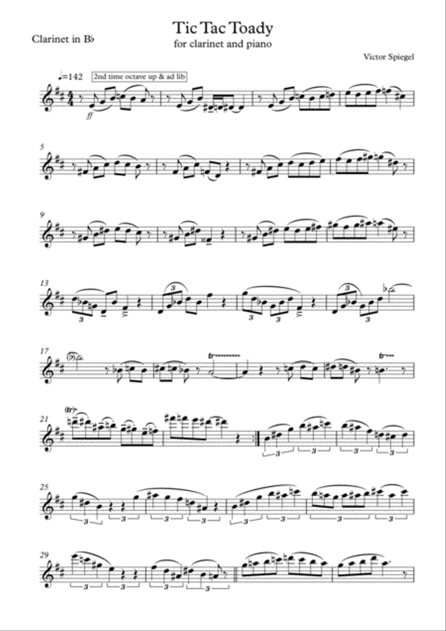 Tic Tac Toady Woodwind Duet scores gallery preview page 4