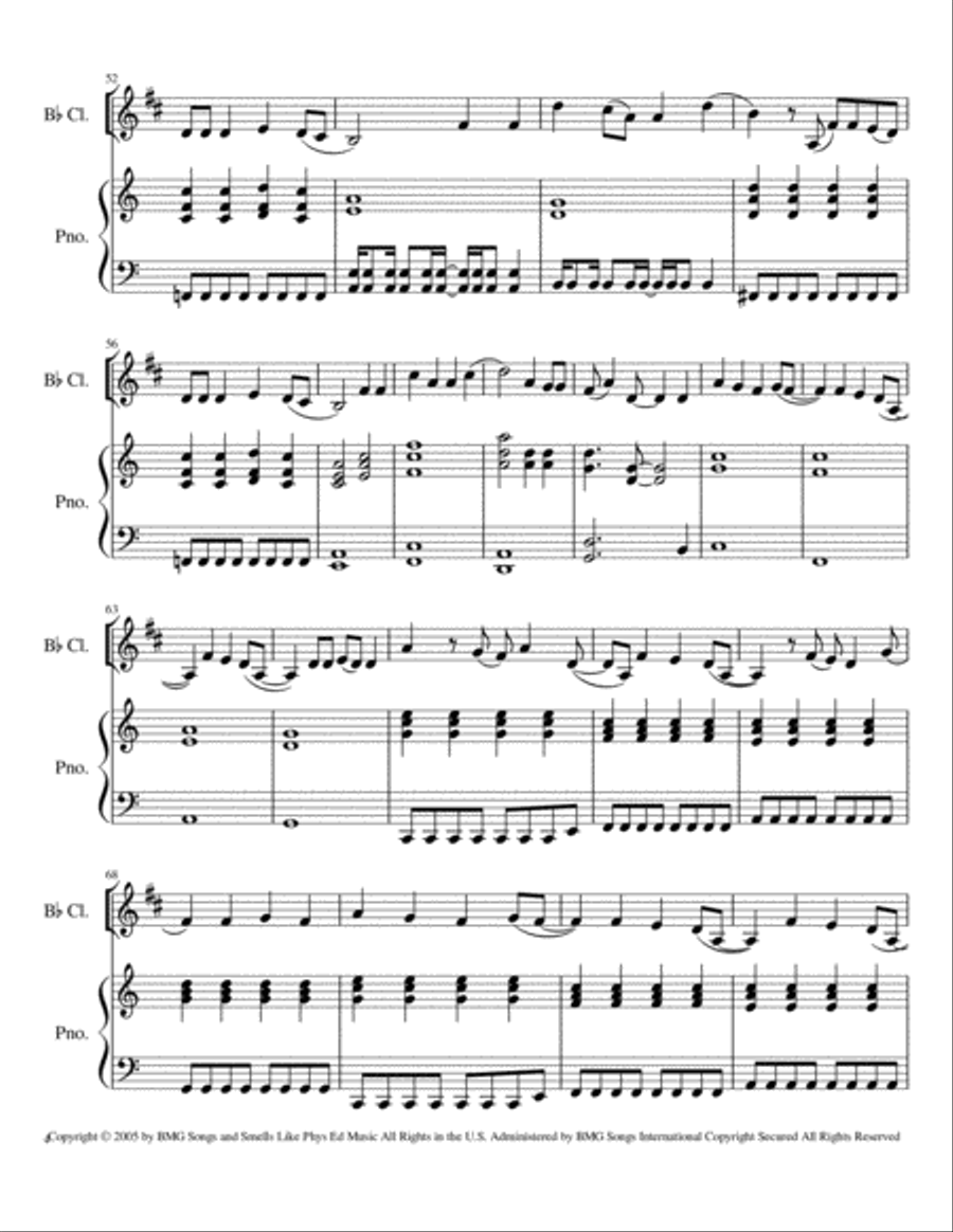 It Ends Tonight Clarinet Solo scores gallery preview page 4