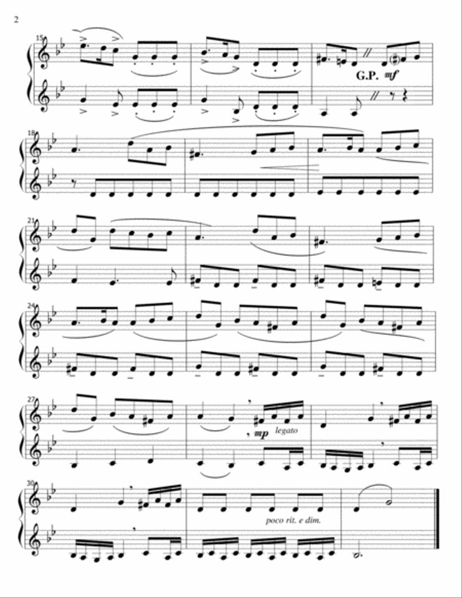 Song of the Heather - Mendelssohn- French Horn duet Brass Duet scores gallery preview page 2