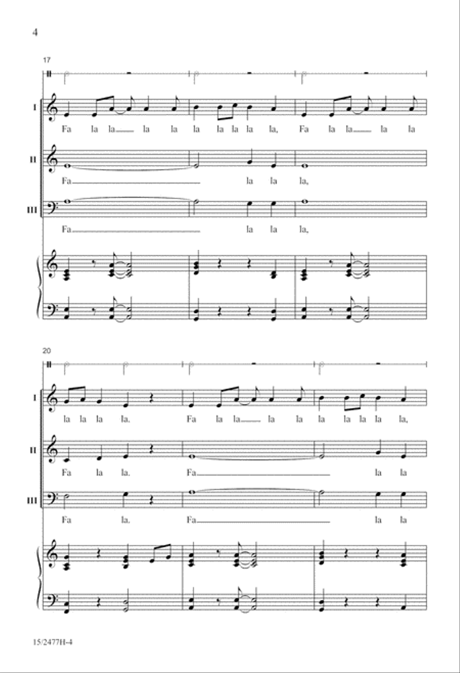 A Festive Fa La La A Festive Fa La La 3-Part scores gallery preview page 5