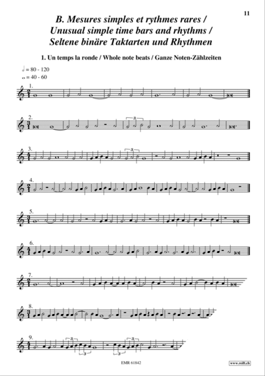 Exercices Rythmiques Volume 2 Cornet scores gallery preview page 7