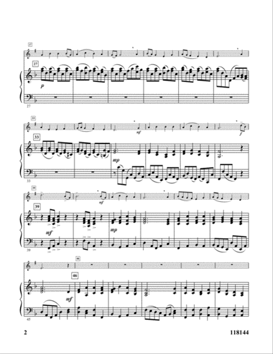 O Come, O Come Emmanuel Clarinet Solo scores gallery preview page 2