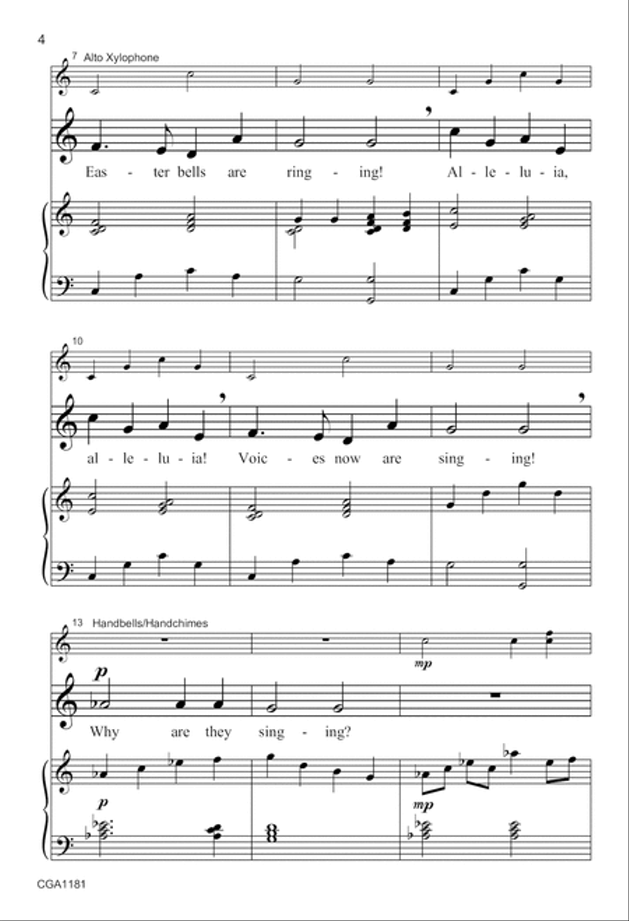 Jesus Lives Unison Choir scores gallery preview page 4