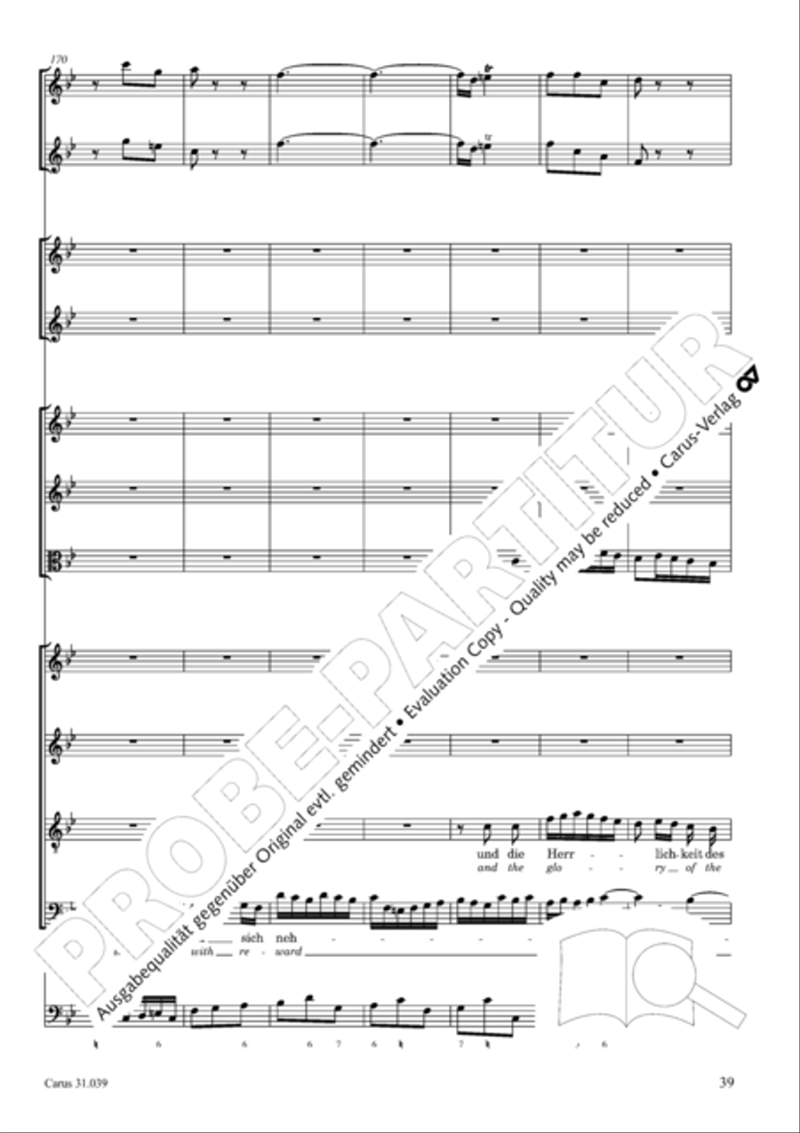 Give the hungry ones thy bread (Brich dem Hungrigen dein Brot) 4-Part scores gallery preview page 39