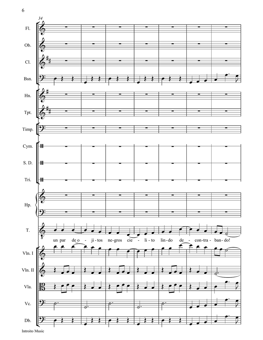 Cielito Lindo Full Orchestra scores gallery preview page 6