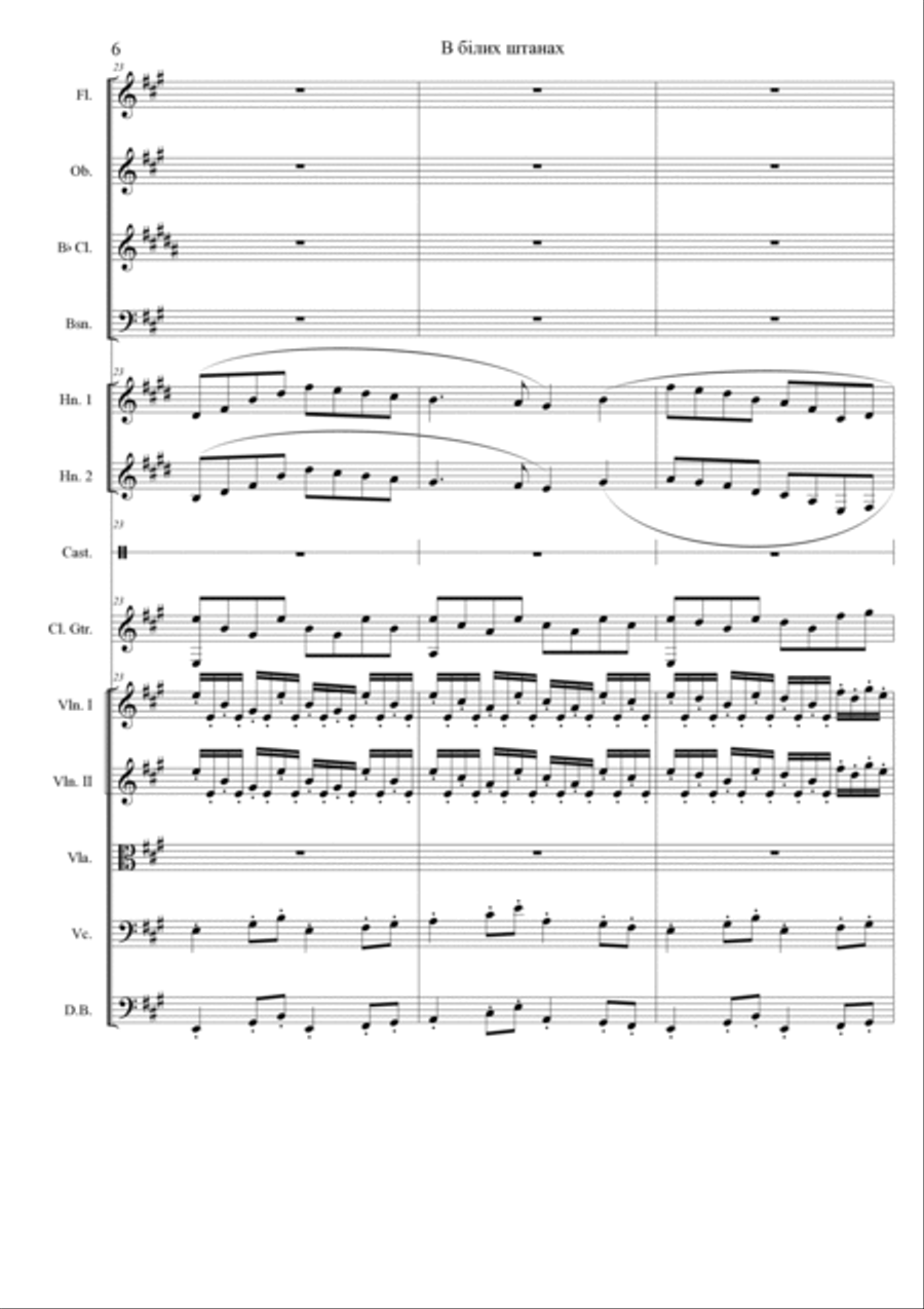 In White Trousers Full Orchestra scores gallery preview page 6