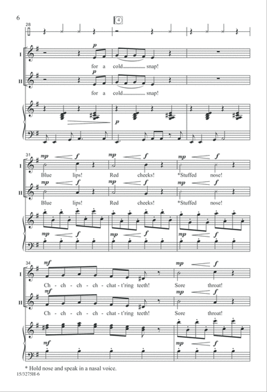 Cold Snap 2-Part scores gallery preview page 6