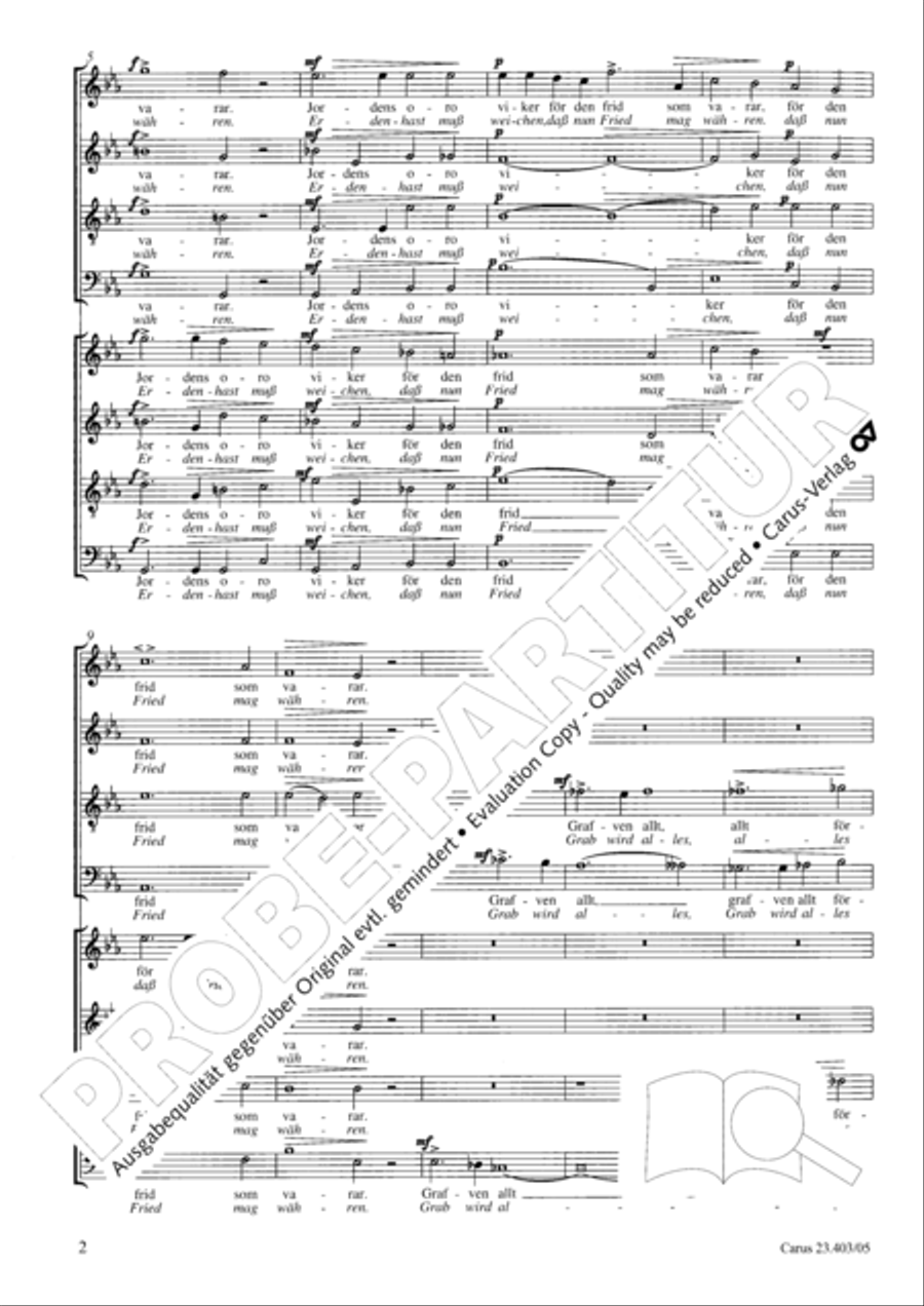 Jordens oro viker 4-Part scores gallery preview page 3
