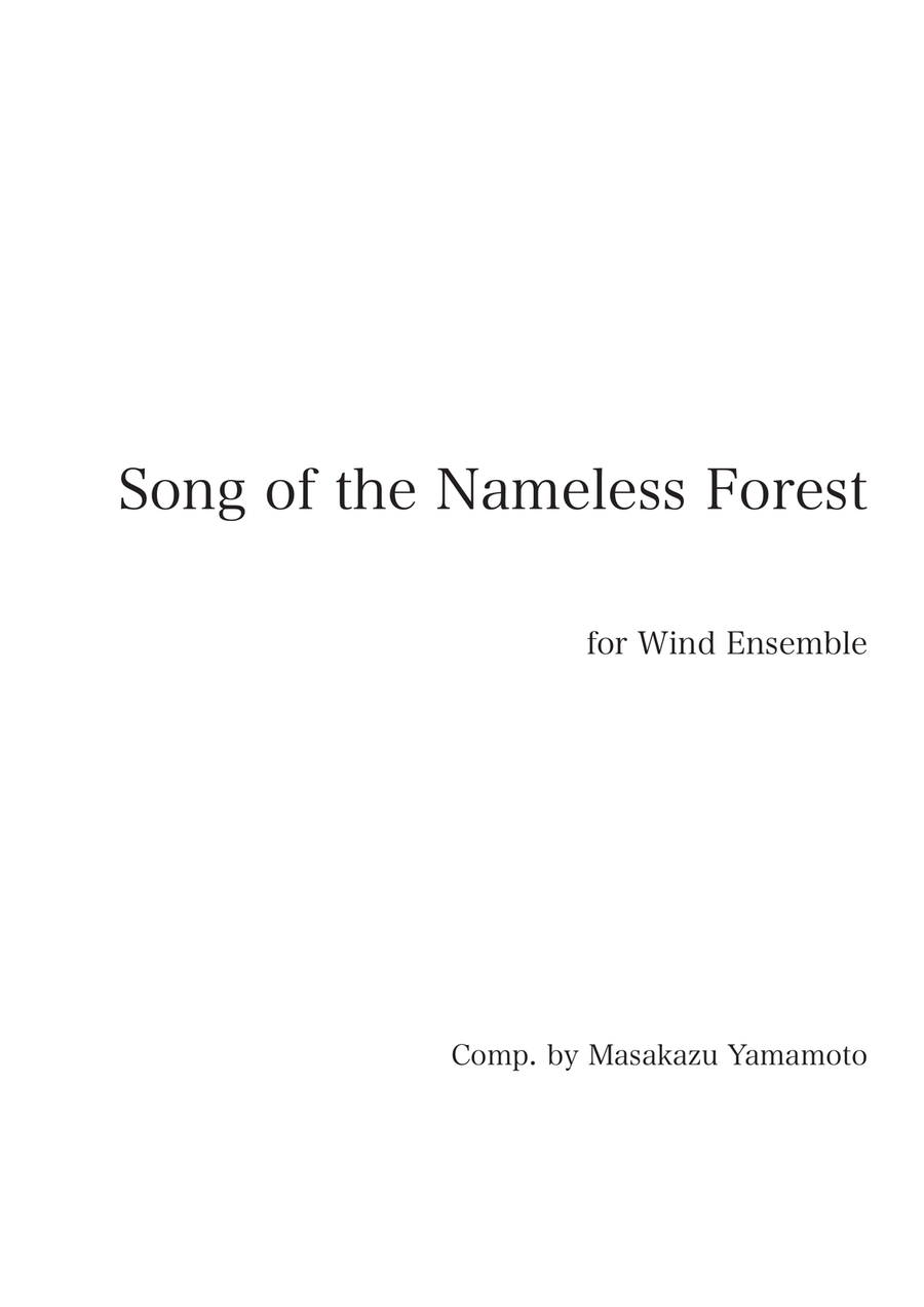 Song of the Nameless Forest [concert band] - Score Only