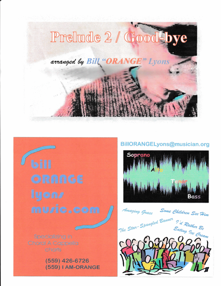 Prelude 2/Good-bye 4-Part scores gallery preview page 1