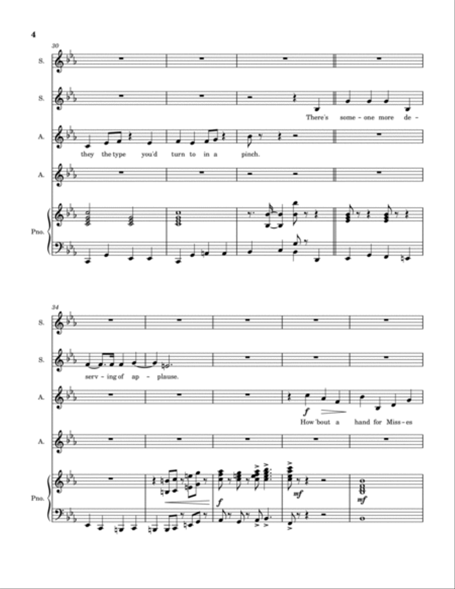 A Hand For Mrs. Claus SSAA scores gallery preview page 5