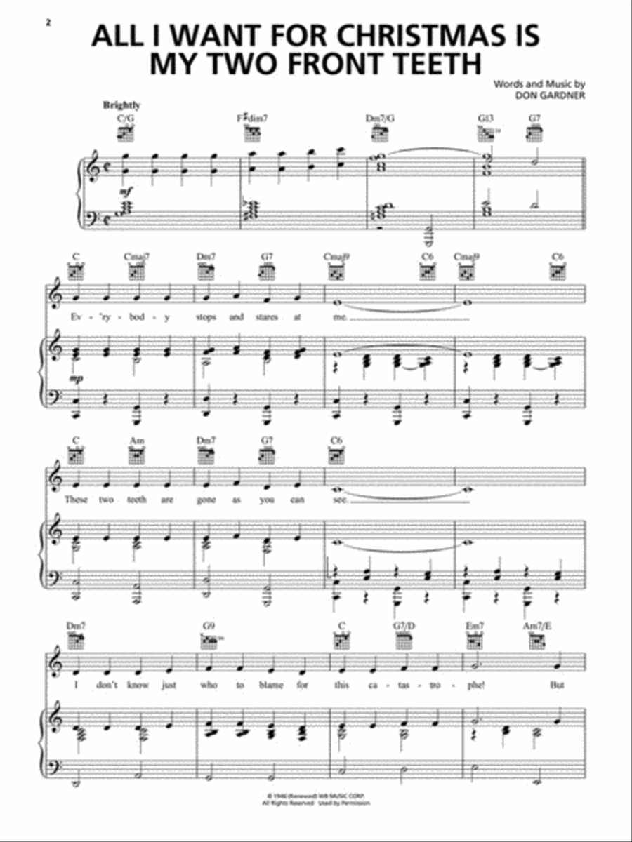 Popular Christmas Sheet Music: 1940-1979 Piano, Vocal, Guitar scores gallery preview page 3