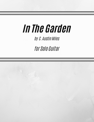 In The Garden (Easy Version for Solo Guitar)