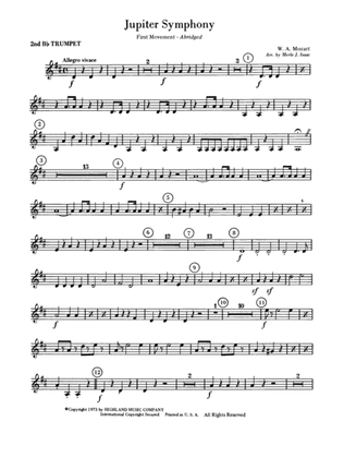 Jupiter Symphony, 1st Movement: 2nd B-flat Trumpet