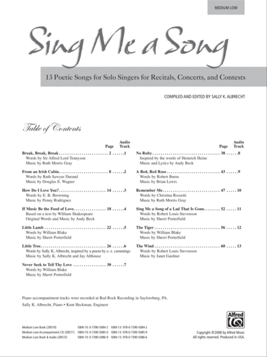 Sing Me a Song Medium-Low Voice scores gallery preview page 2