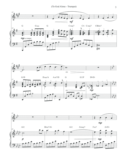 To God Alone (Classic Trumpet Hymn Arrangement) image number null