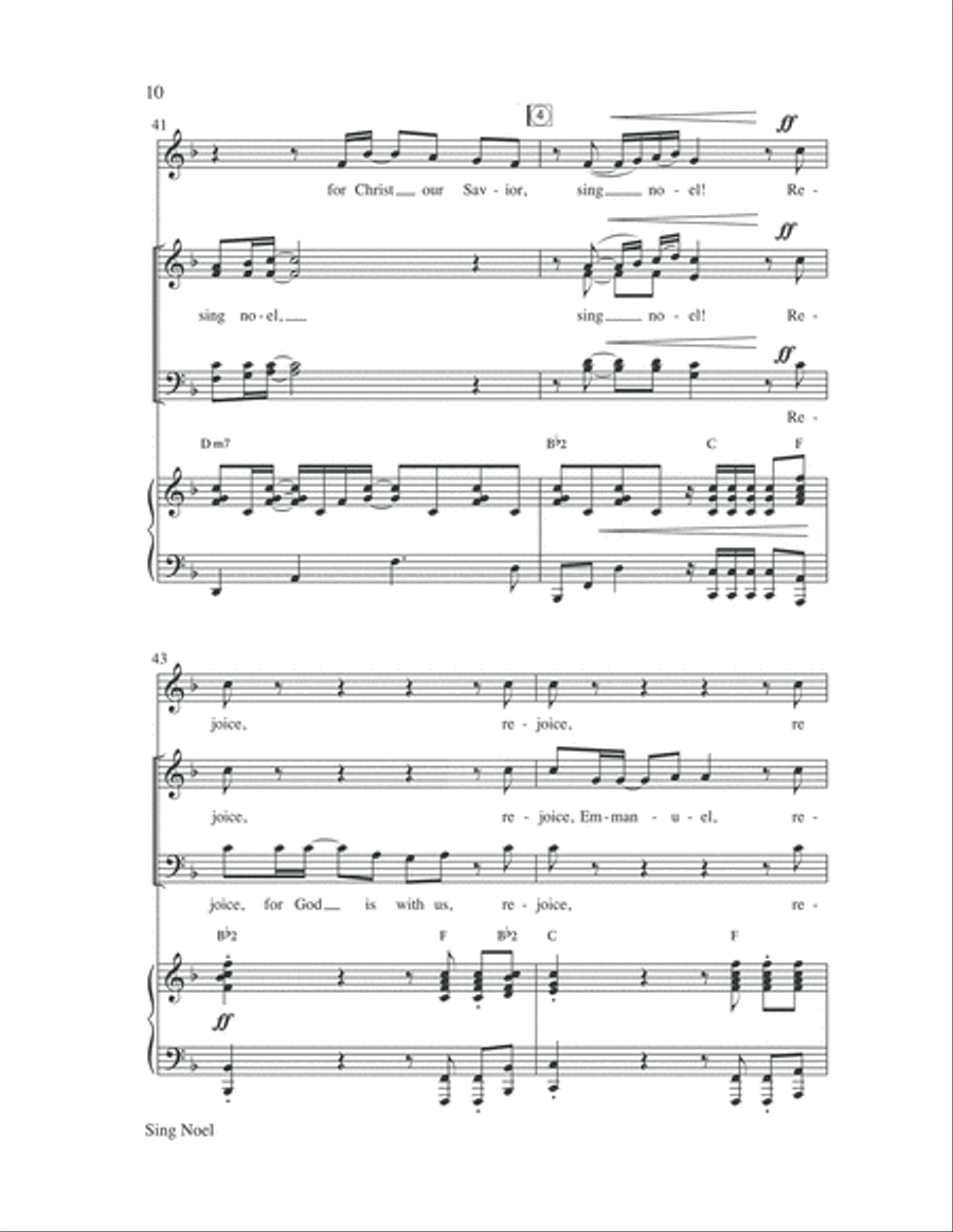 Sing Noel Sing Noel 4-Part scores gallery preview page 10