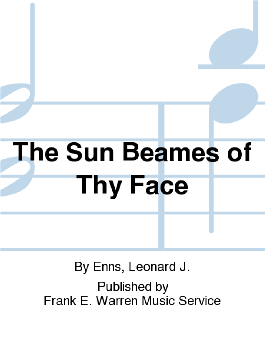 The Sun Beames of Thy Face 4-Part scores gallery preview page 1